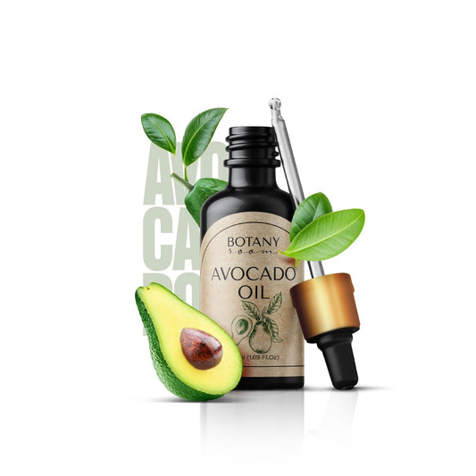 Avocadoöl 50Ml - Kaltgepresst & Raffiniert Reines Öl/Glasflasche/Avocado Öl/Intensive Pflege Für Gesicht/Körper/Haare/Massage/Körperpflege Öl Avocado Botanyroom®
